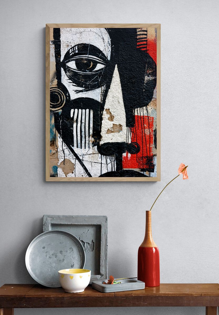 Graffiti Eye Street-Art Poster. — room view 3