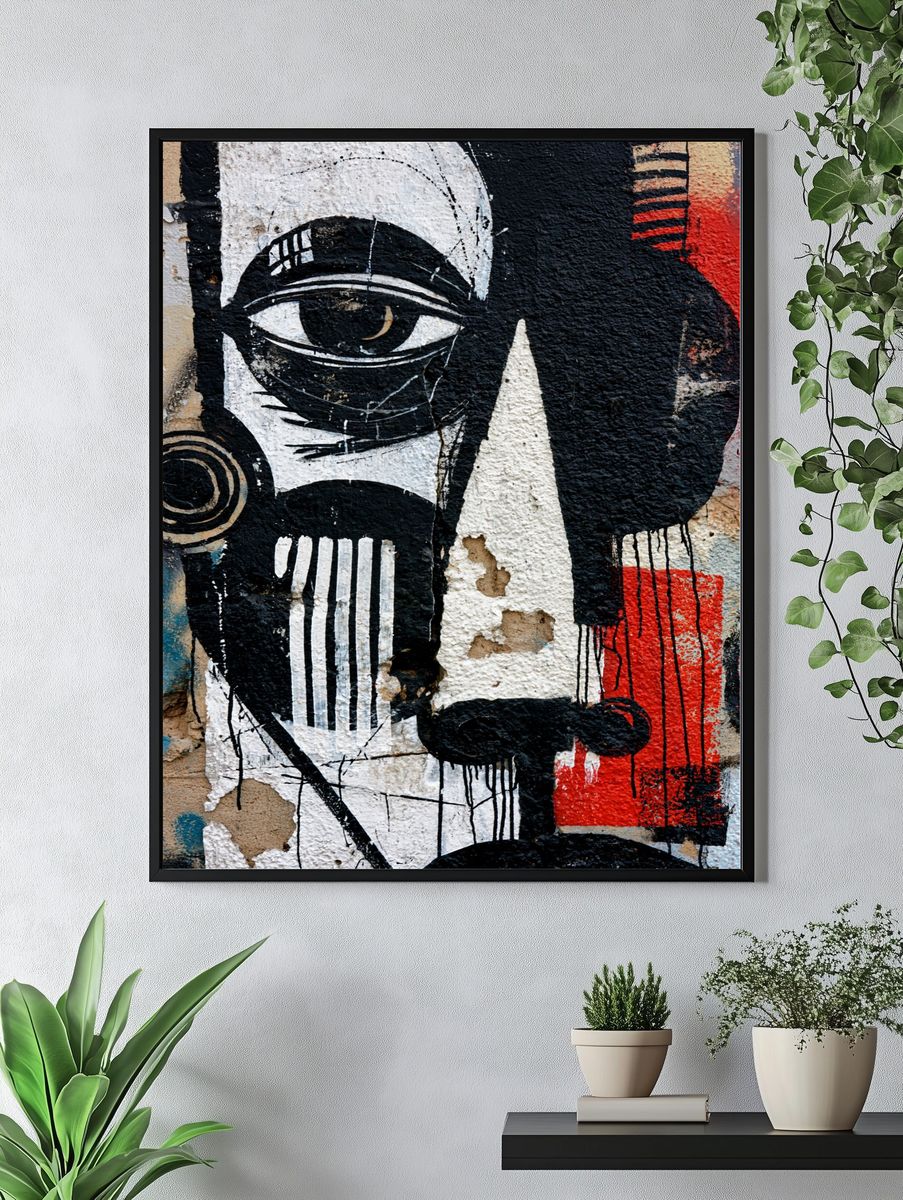 Graffiti Eye Street-Art Poster. — room view 4