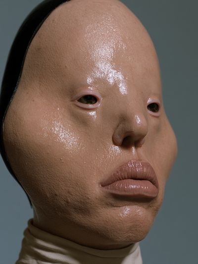 Surreal Mask Portrait Print.