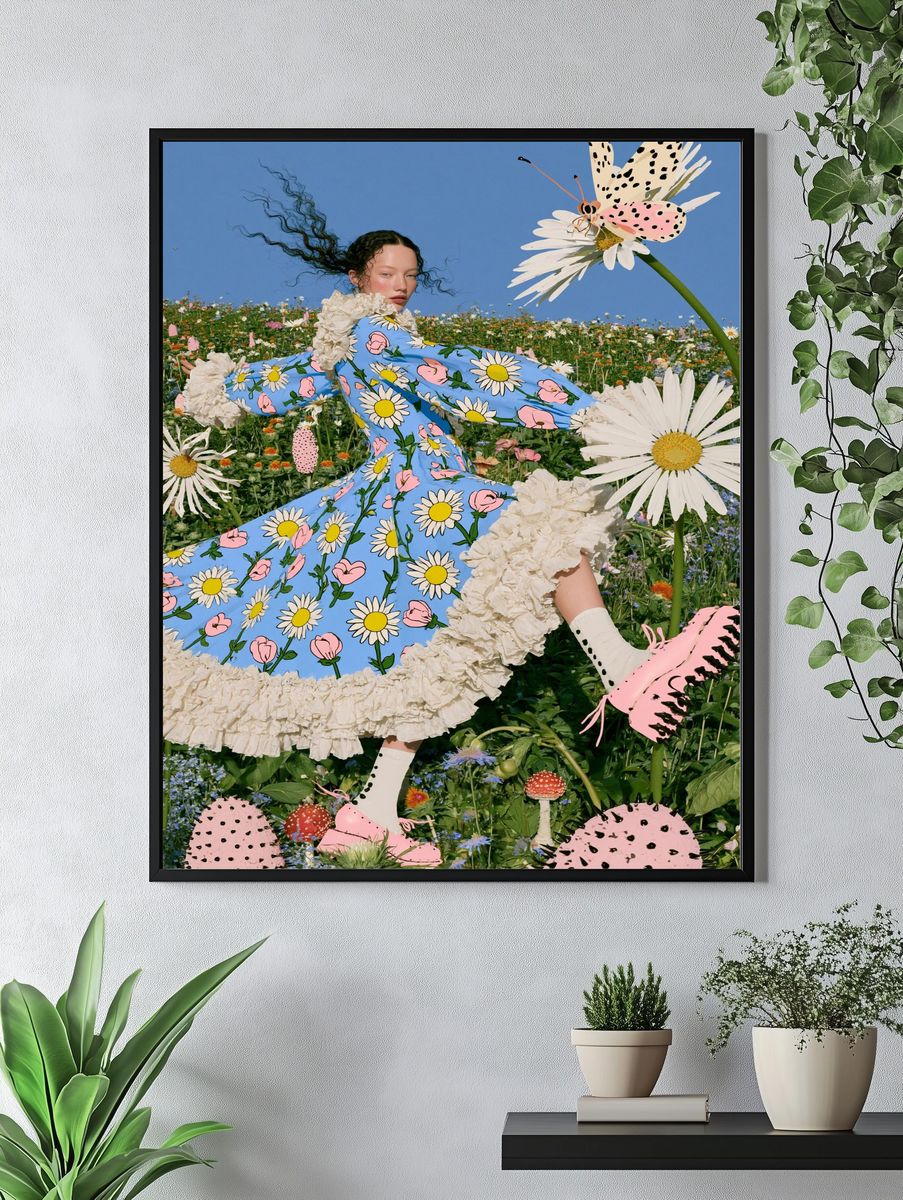 Floral Fantasy Fashion Poster. — room view 4