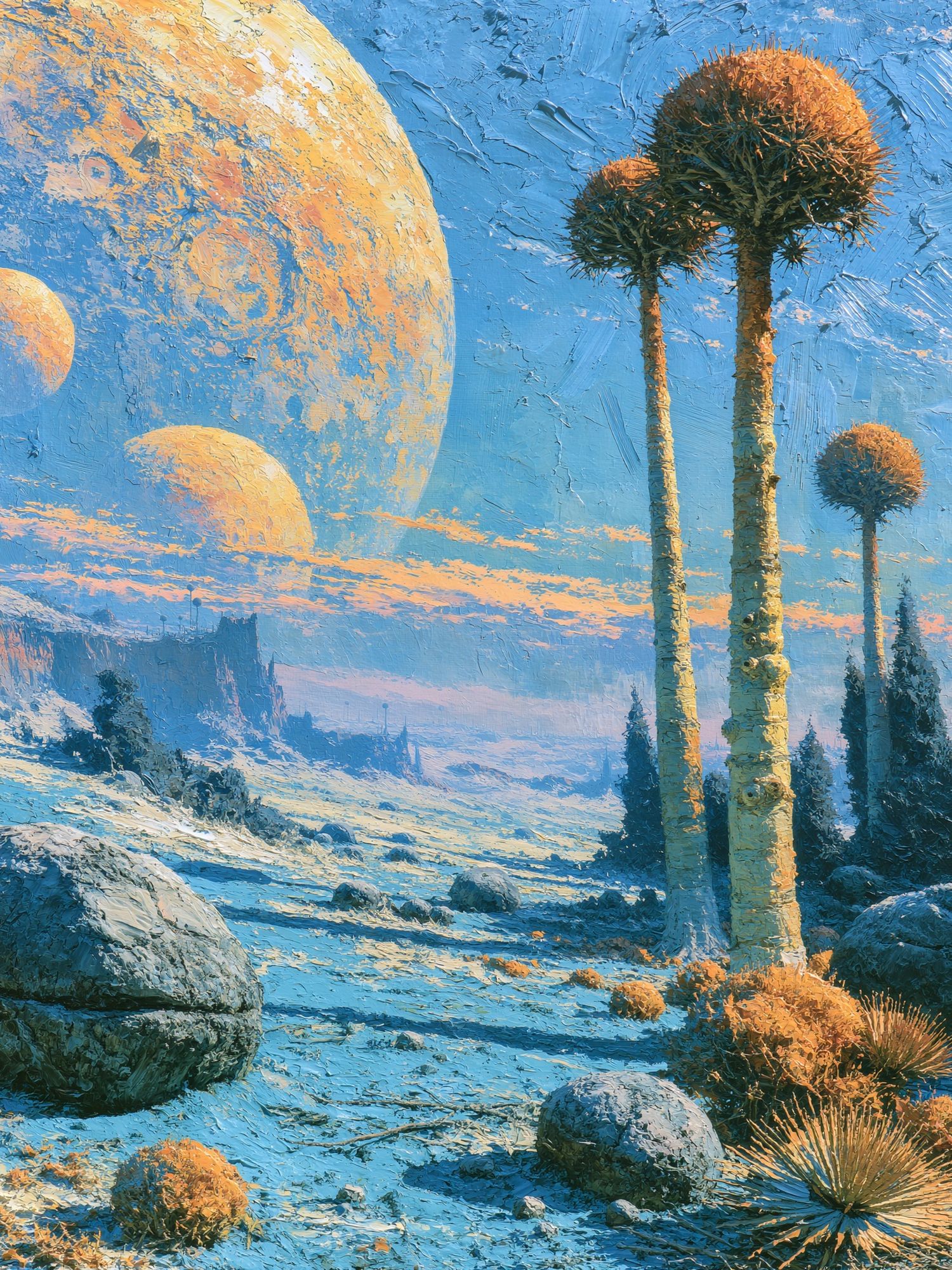 Alien Desert Landscape — Fine-Art Print. poster detail