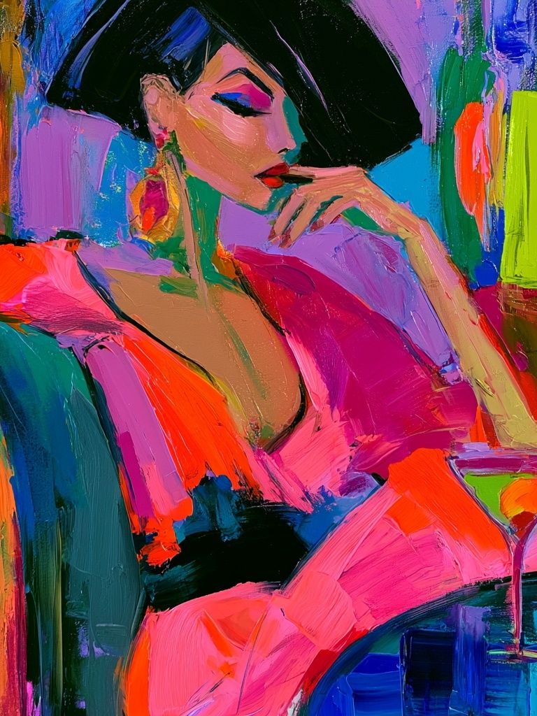Fashion Portrait Pop-Art Poster. poster — fashion art