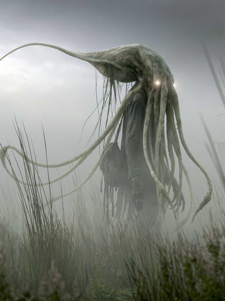 Surreal Fog Creature Poster. poster detail