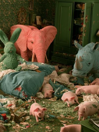 Surreal Animal Bedroom Poster. poster