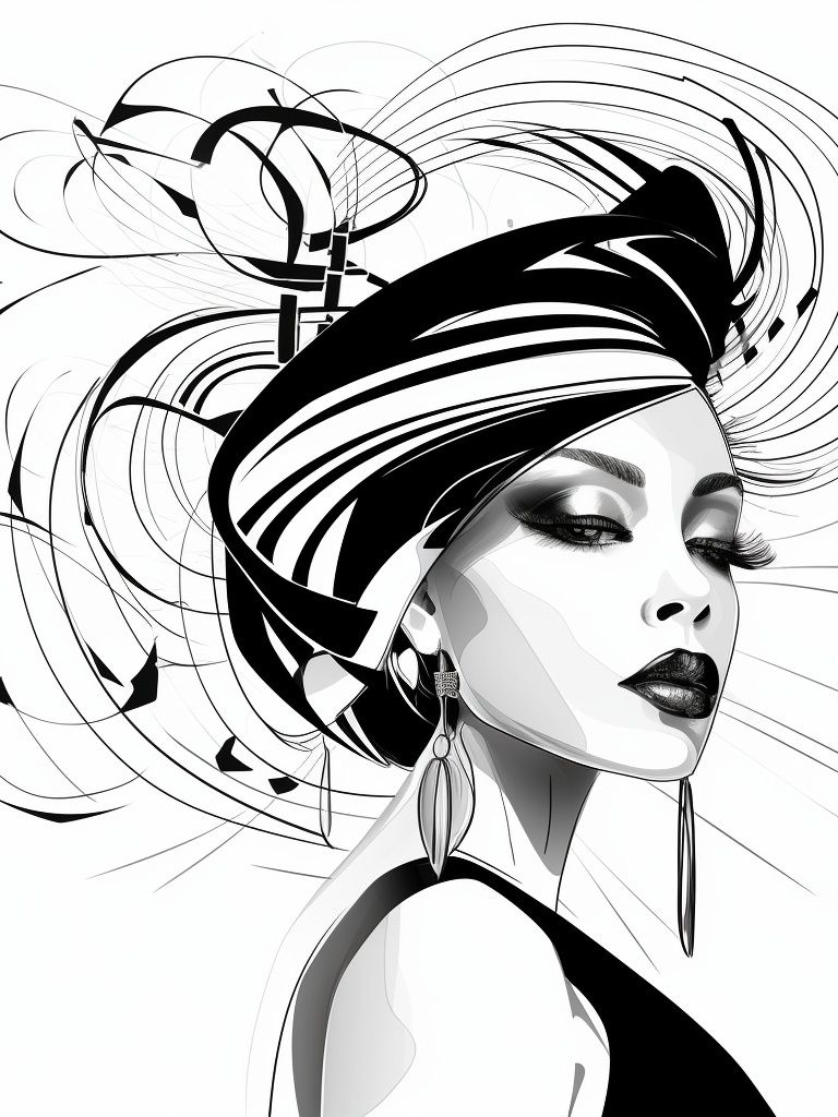Elegant Fashion Portrait Poster. poster detail
