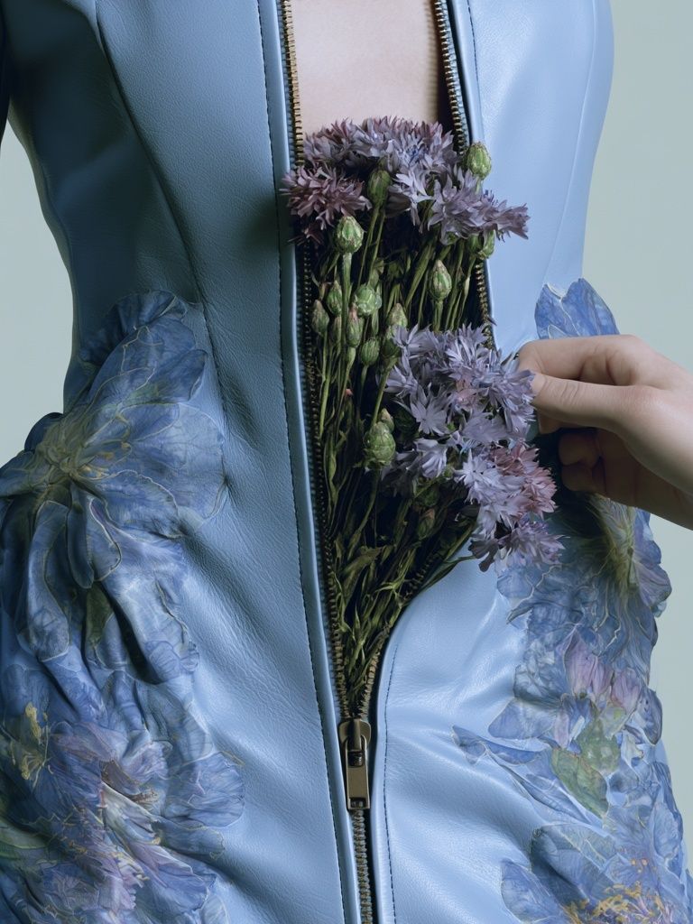 Floral Couture Jacket Photography Poster. poster detail