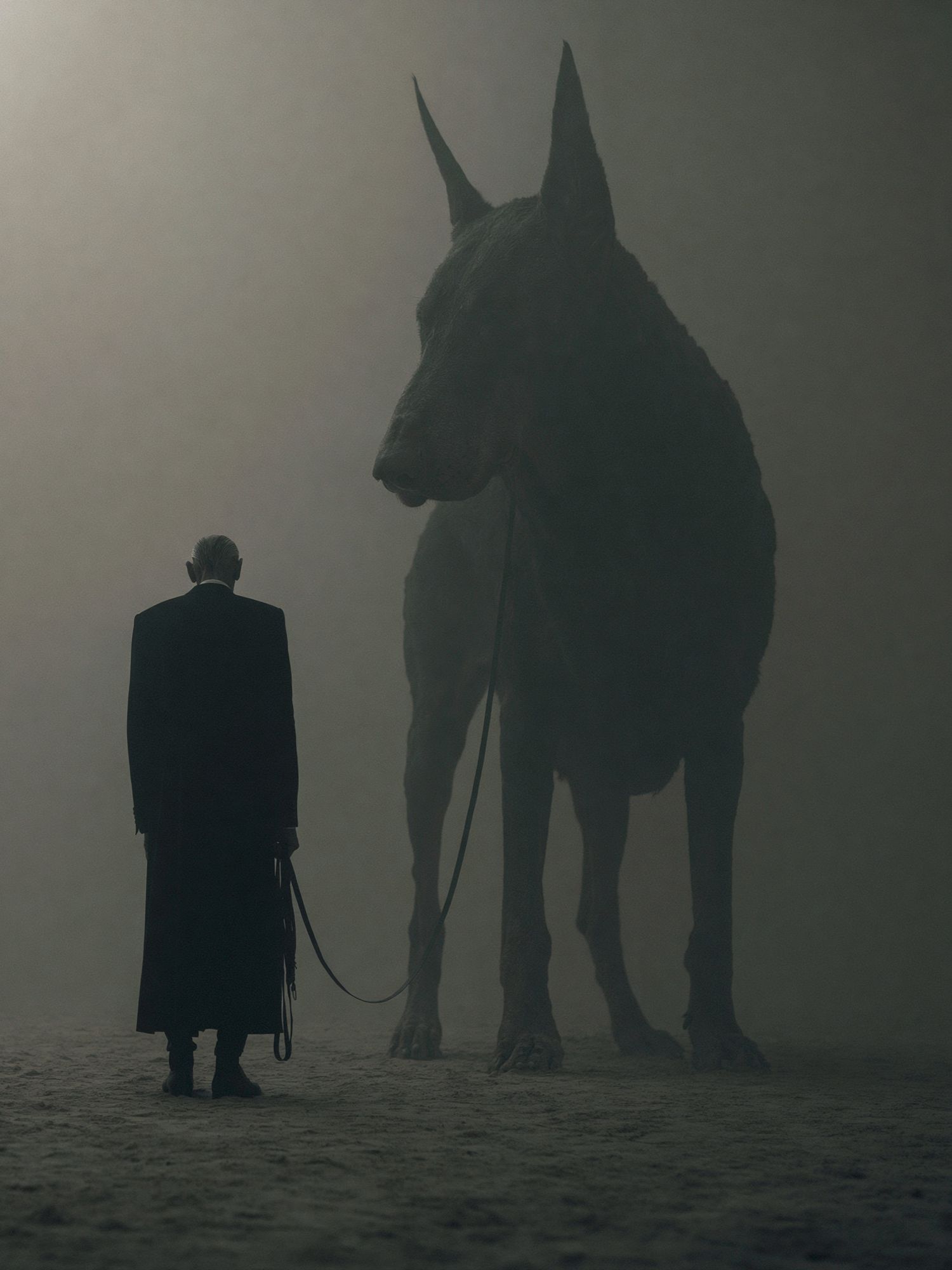 Man and Horse Surrealism Print. poster detail