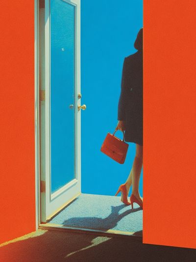 Surreal Doorway Fashion Poster