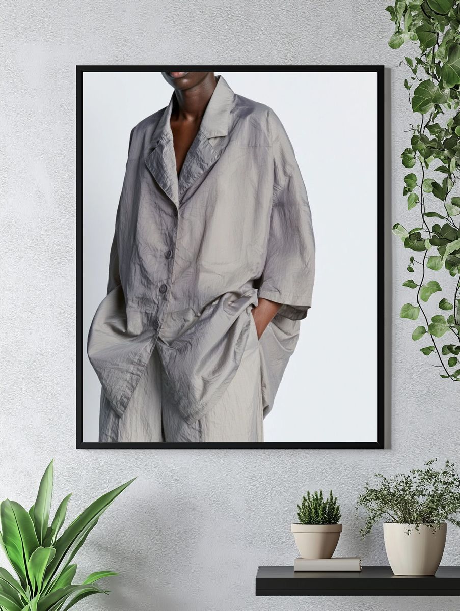Minimalist Fashion Portrait Poster. — room view 4