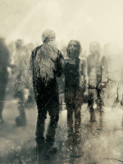 Ghostly Figures Surrealism Poster.