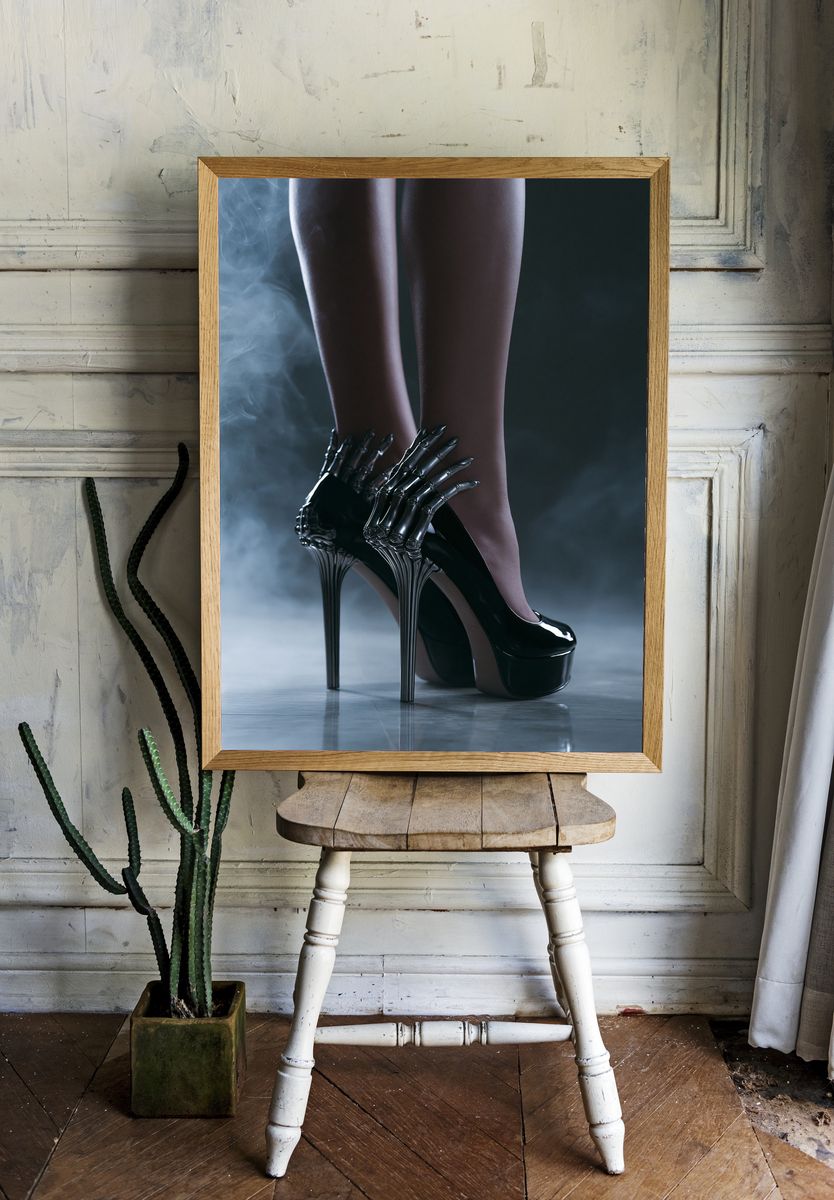 Gothic High Heels Photography Poster. — room view 1