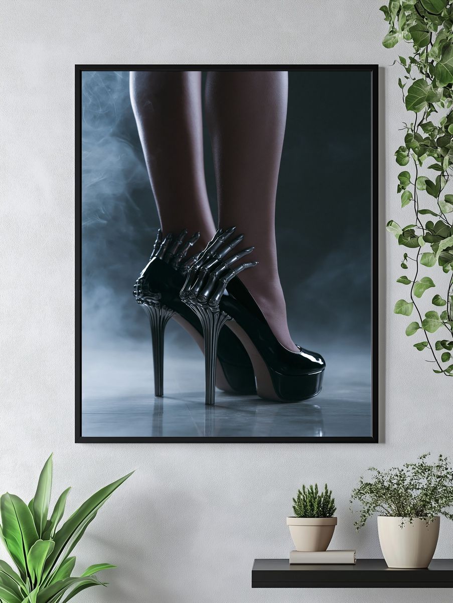 Gothic High Heels Photography Poster. — room view 4