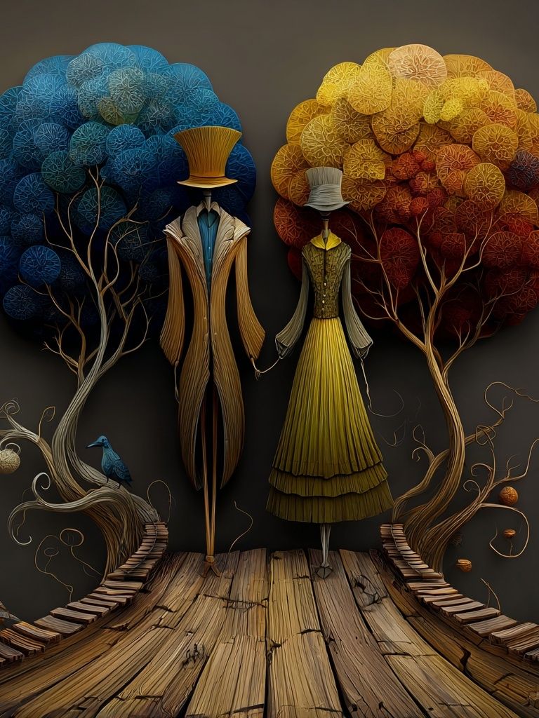 Surreal Fashion Forest Print. poster — fashion art