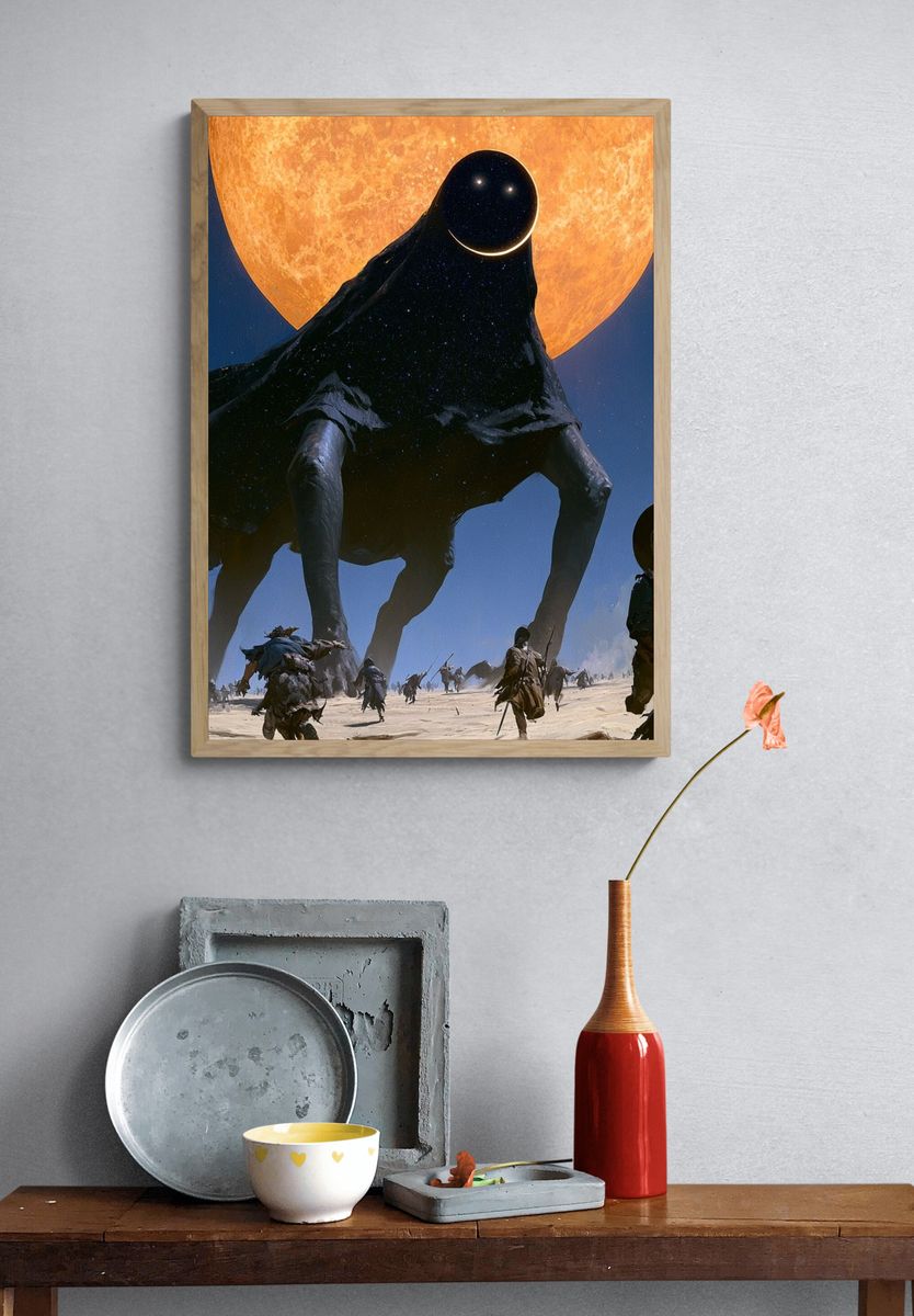 Celestial Giant — Surrealism Print. — room view 3