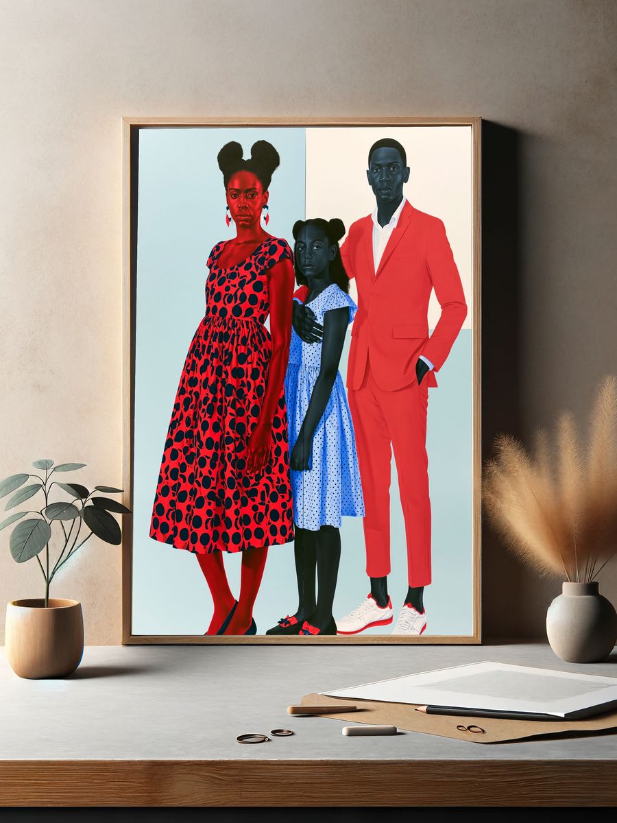 Bold Fashion Portrait Poster. — room view 2