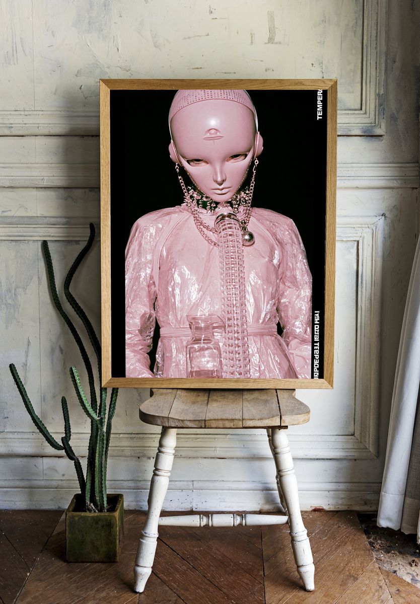 Temperance Surrealist Fashion Poster. — room view 1