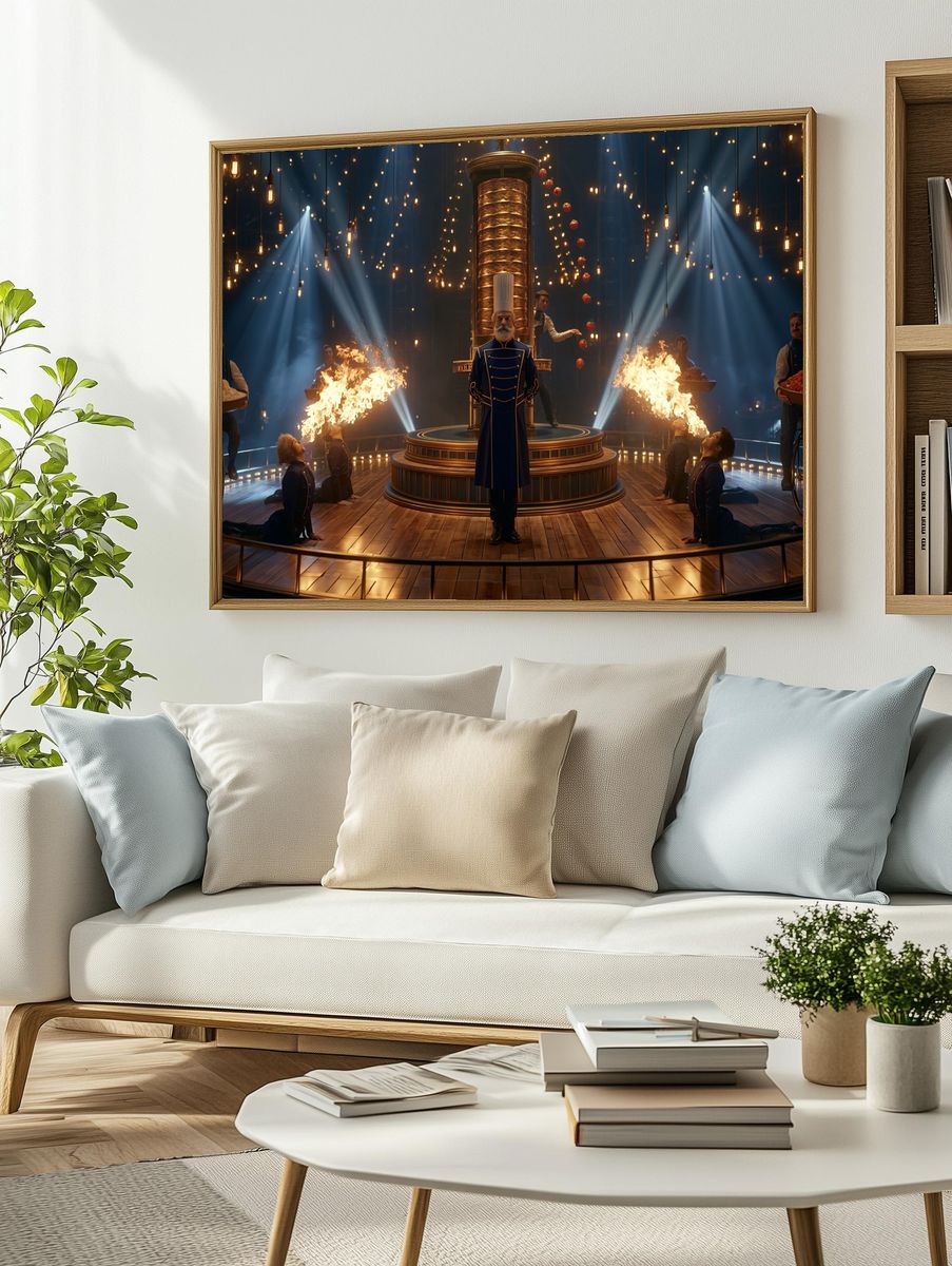 Surreal Chef Circus Poster. — room view 2