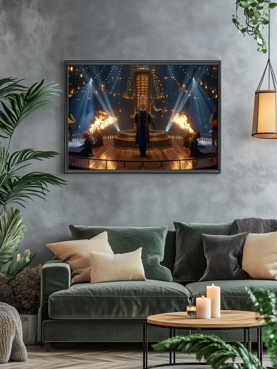 Surreal Chef Circus Poster. — room view 4