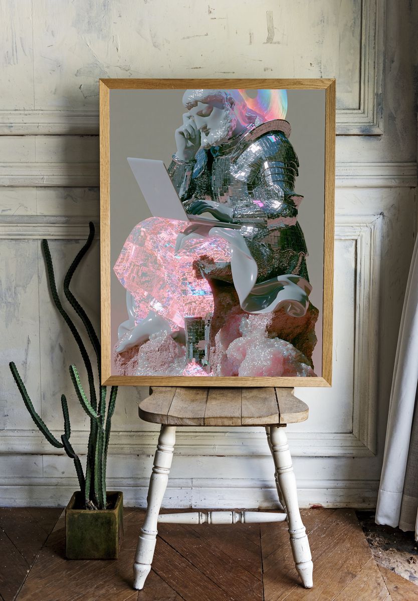 Digital Thinker Surrealism Poster. room preview