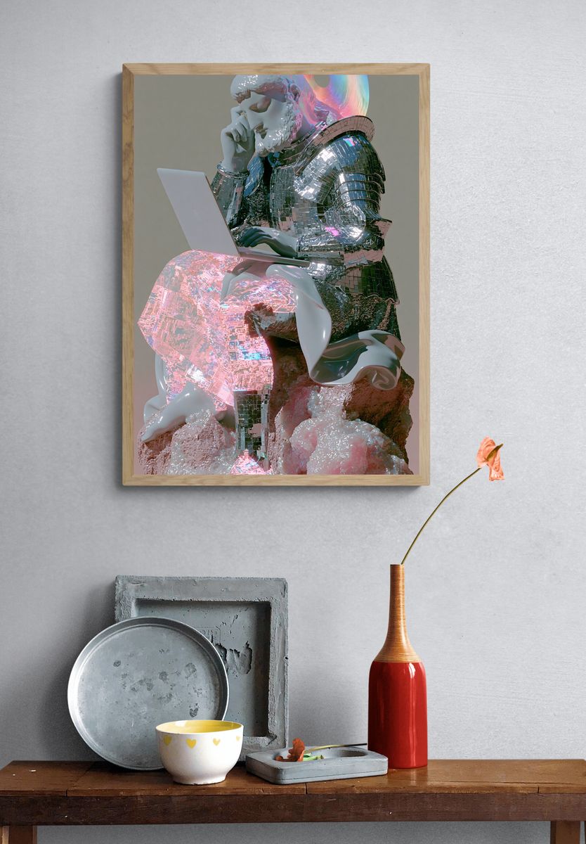 Digital Thinker Surrealism Poster. — room view 3