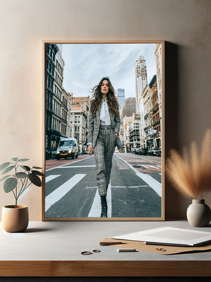 City Street Fashion Photography Poster. — room view 2