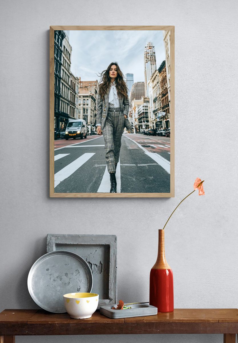 City Street Fashion Photography Poster. — room view 3