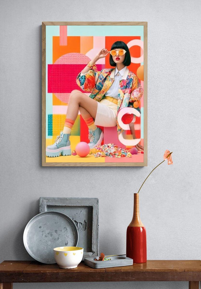 Color Pop Fashion Poster. — room view 3