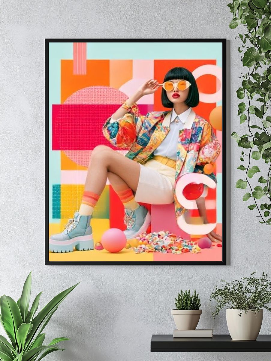 Color Pop Fashion Poster. — room view 4