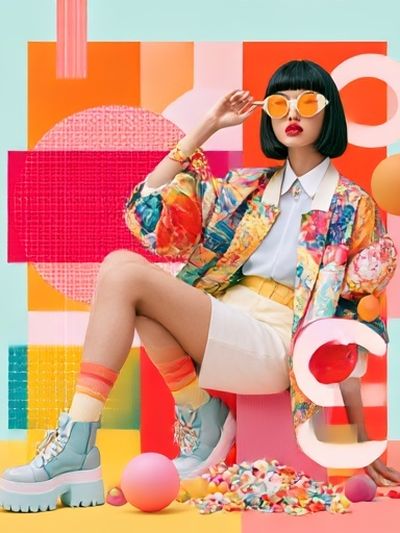 Color Pop Fashion Poster. poster