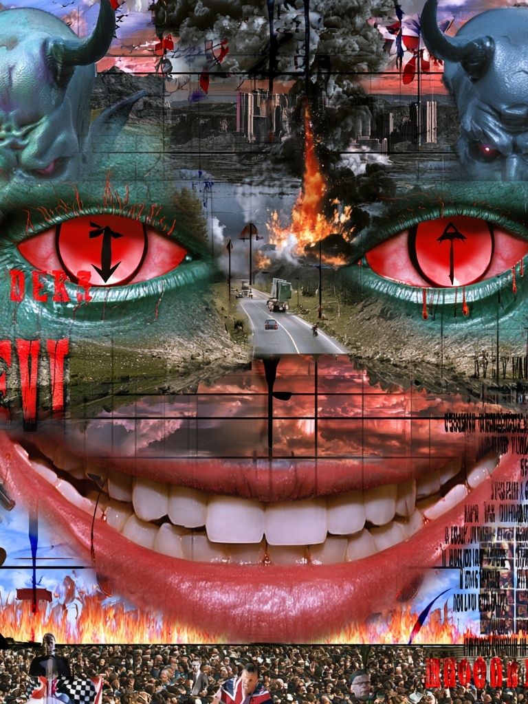 Hellscape Collage Horror Poster. poster detail