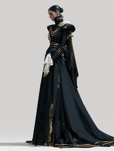 Avant-Garde Fashion Portrait Poster. poster