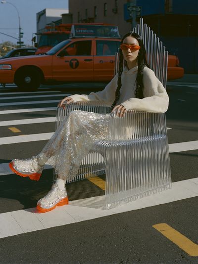 Futuristic Street Fashion Portrait Print.