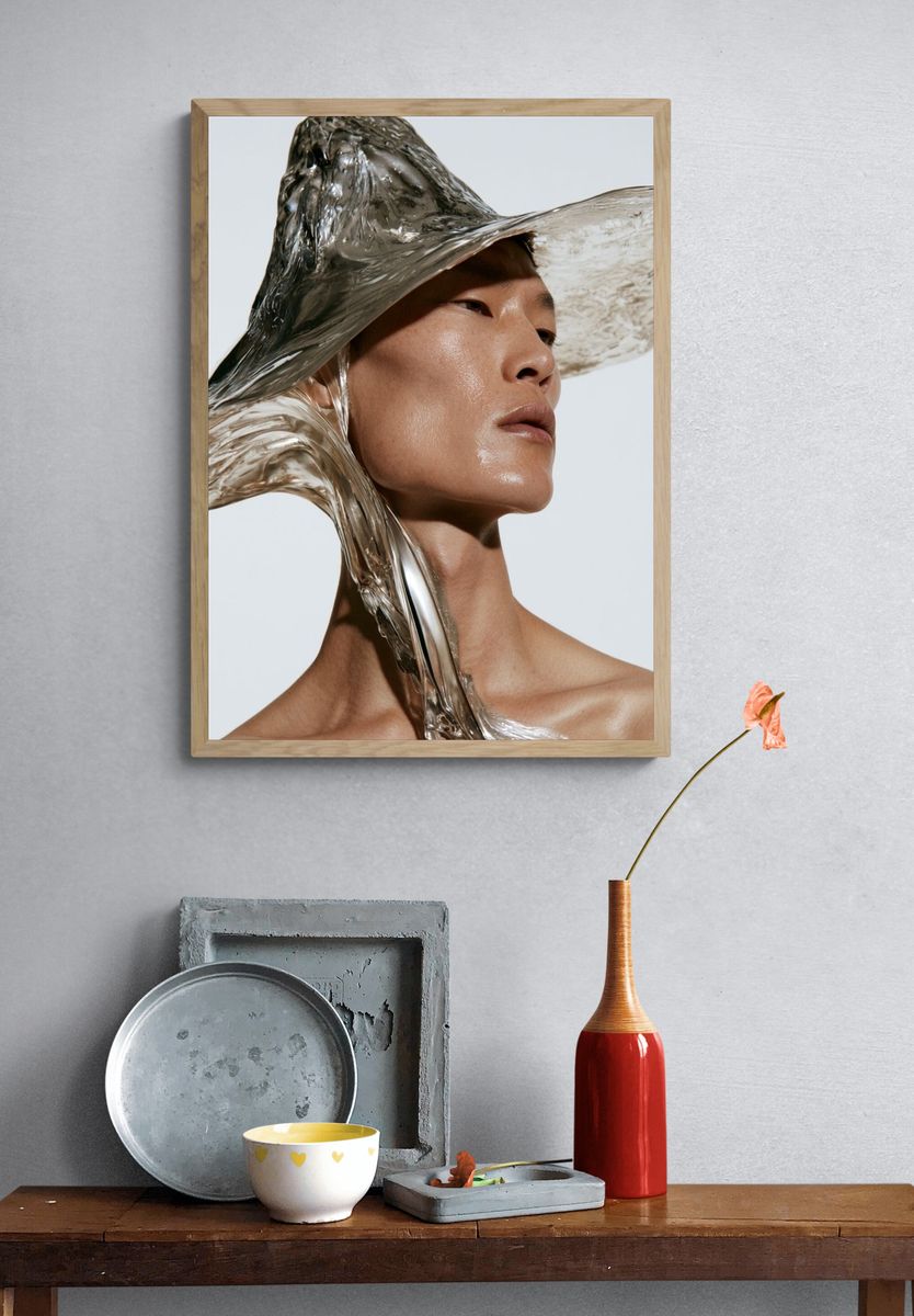 Avant-Garde Fashion Portrait Print. — room view 3