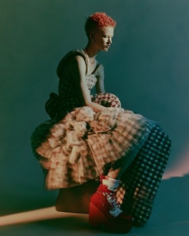 Avant-Garde Fashion Portrait Poster. poster — fashion art