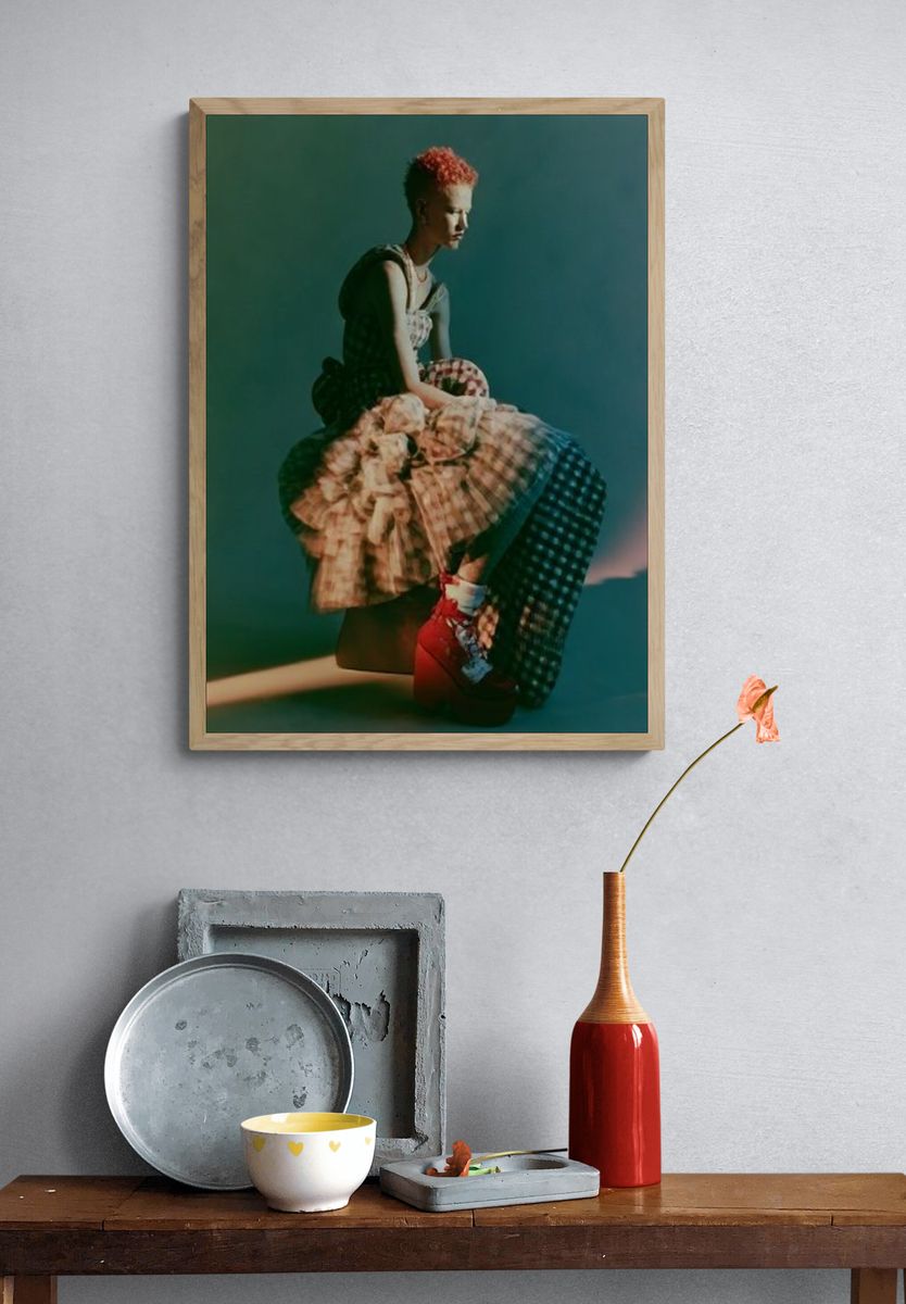 Avant-Garde Fashion Portrait Poster. — room view 3