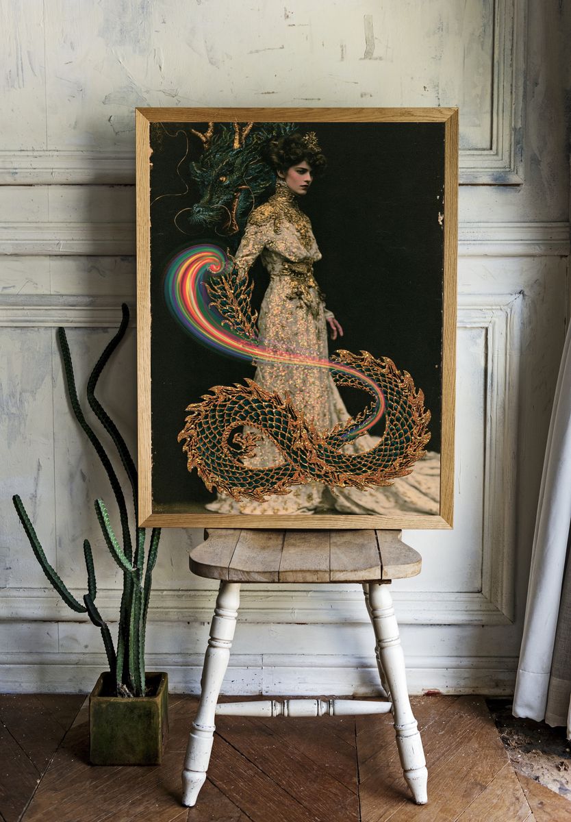 Mystic Dragon Fashion Print. — room view 1