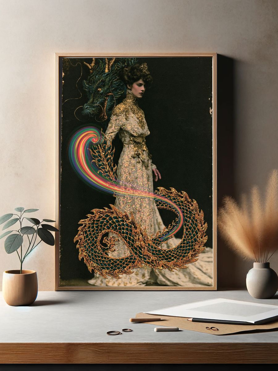 Mystic Dragon Fashion Print. — room view 2