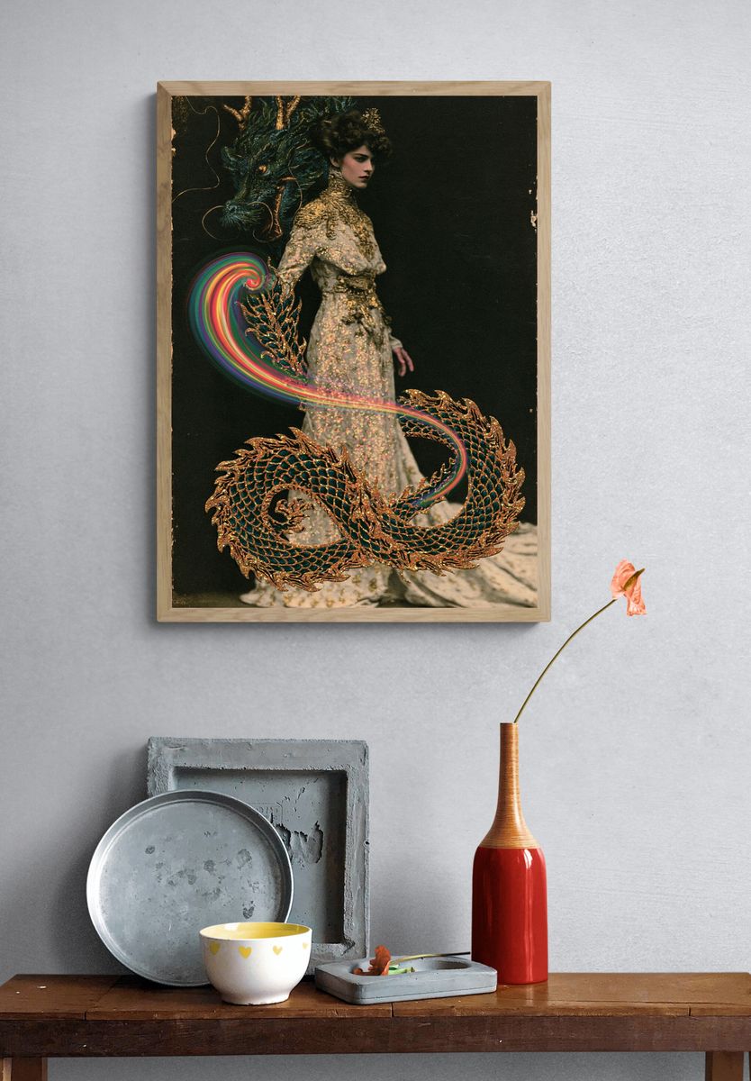 Mystic Dragon Fashion Print. — room view 3