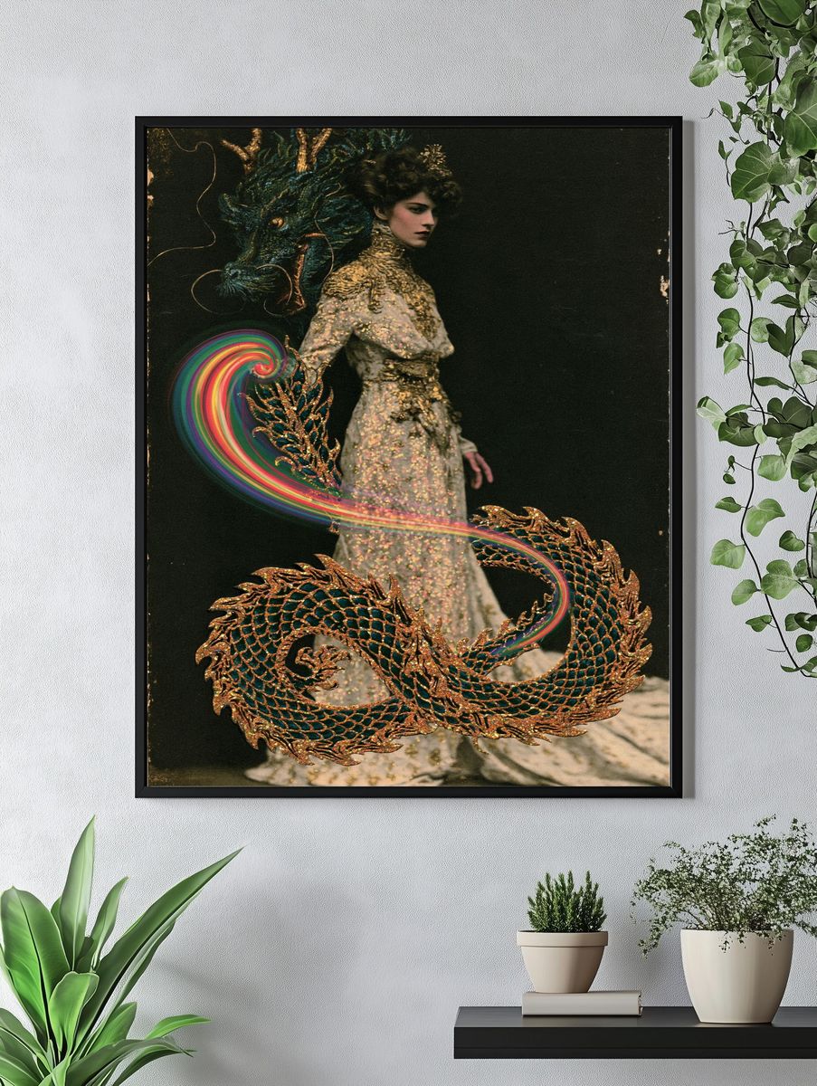 Mystic Dragon Fashion Print. — room view 4