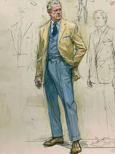 Tailored Gentleman Fashion Illustration Poster. poster