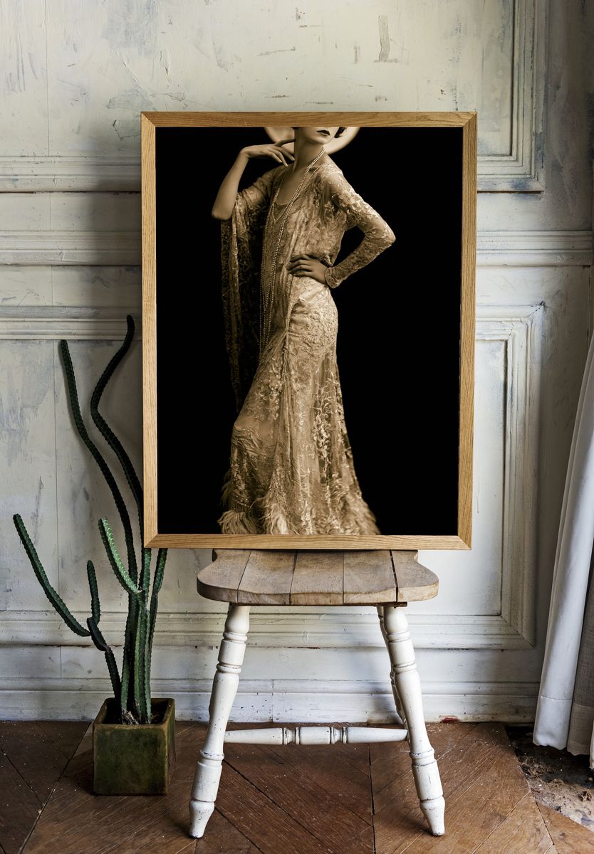 Art Deco Fashion Portrait Poster. room preview
