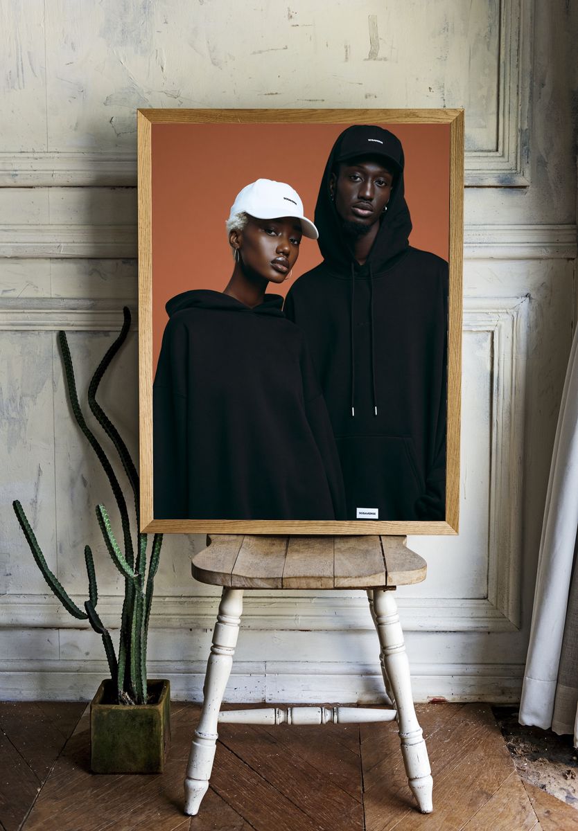 Streetwear Duo Fashion Poster. — room view 1