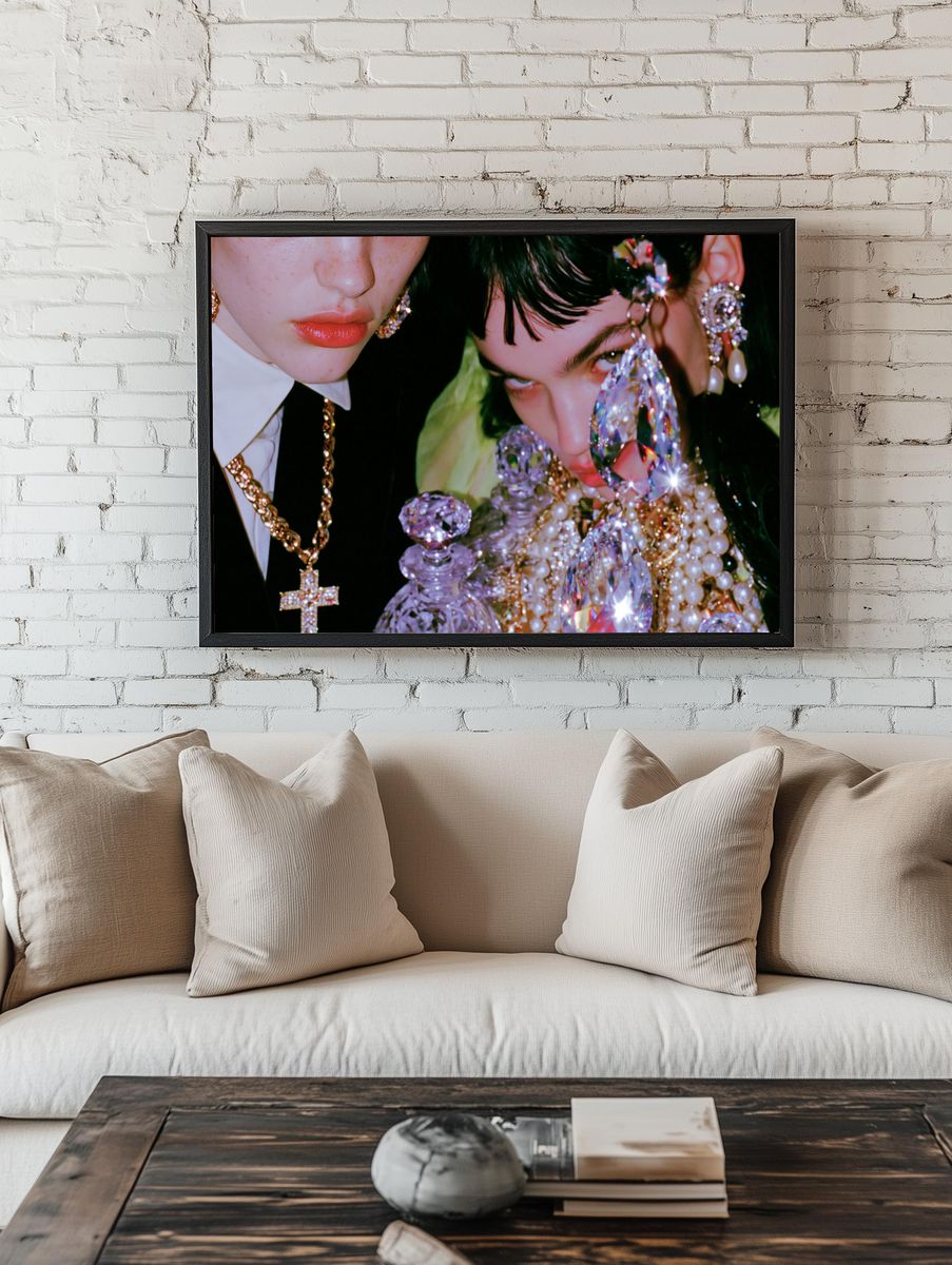 Glamorous Fashion Portrait Poster. — room view 1