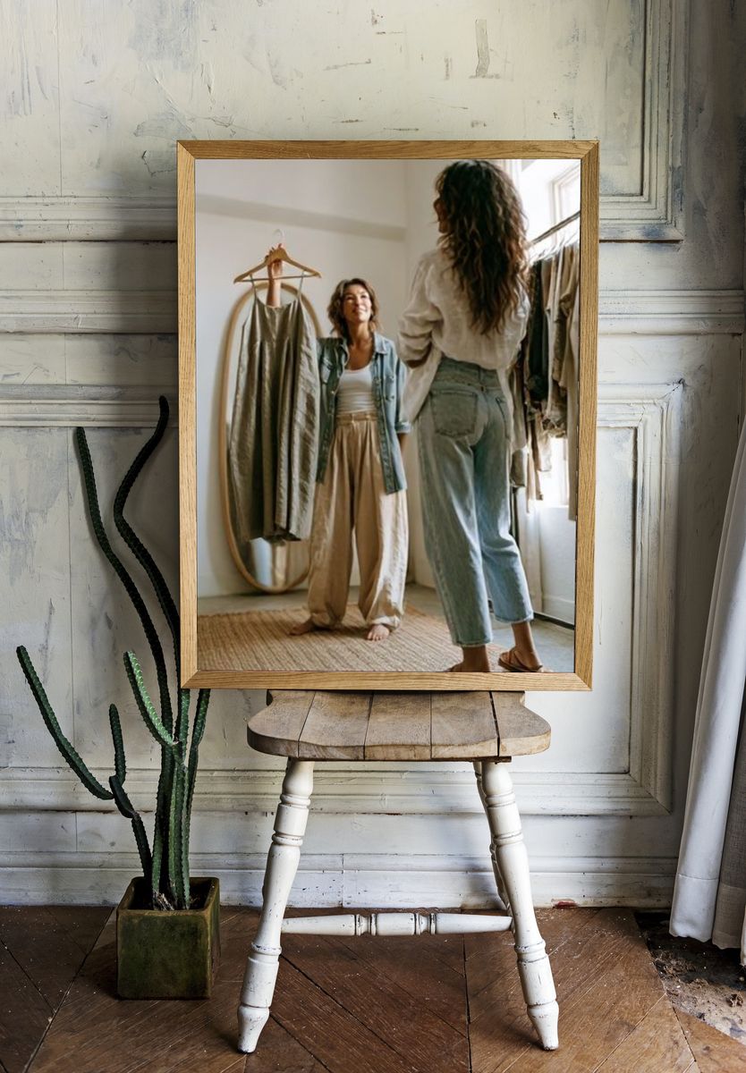 Fashion Fitting Room Photography Poster. — room view 1