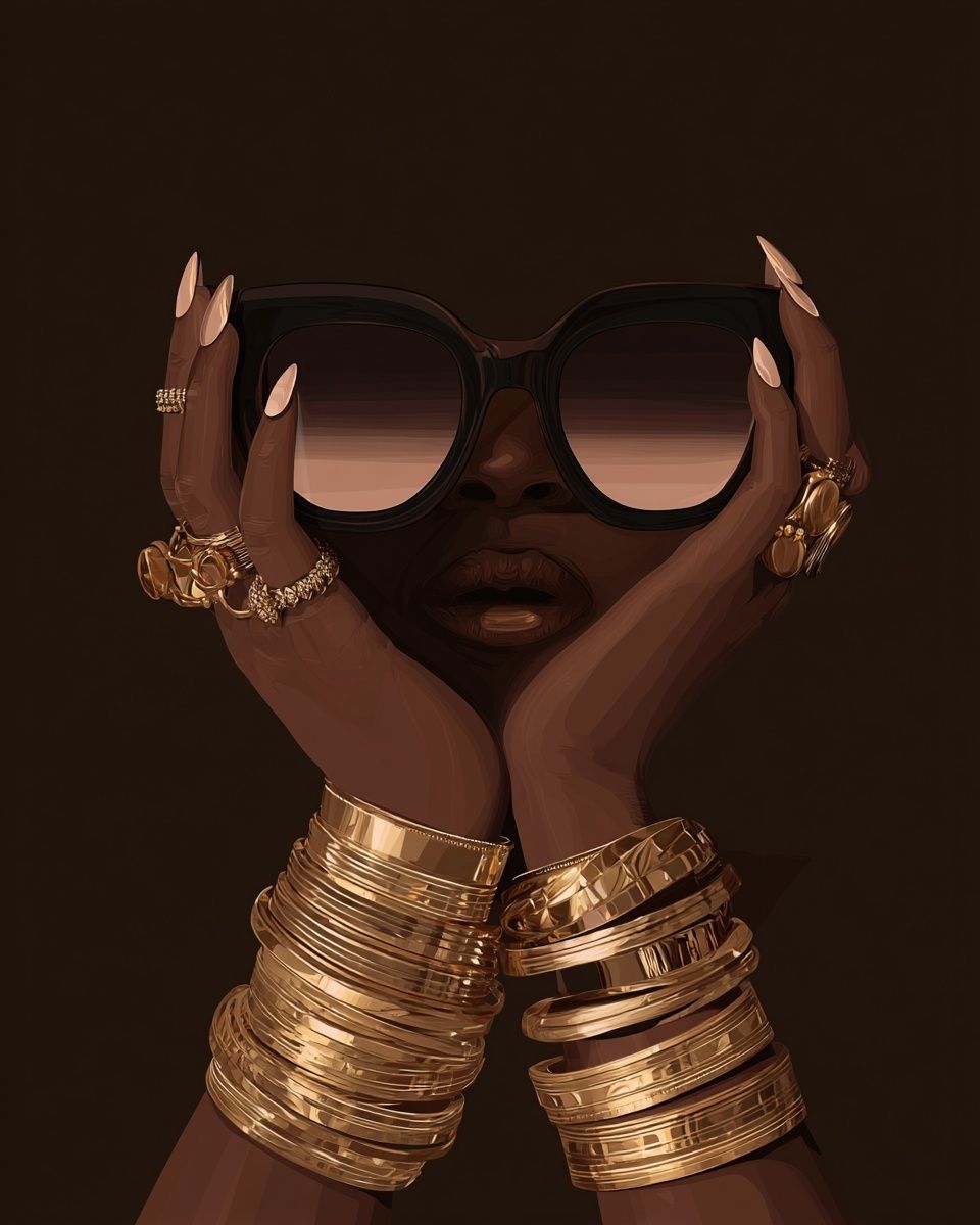 Luxury Fashion Portrait Poster. poster — fashion art