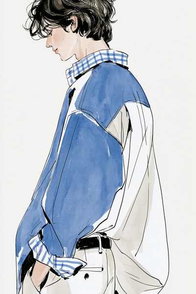 Fashion Figure Watercolor Print.