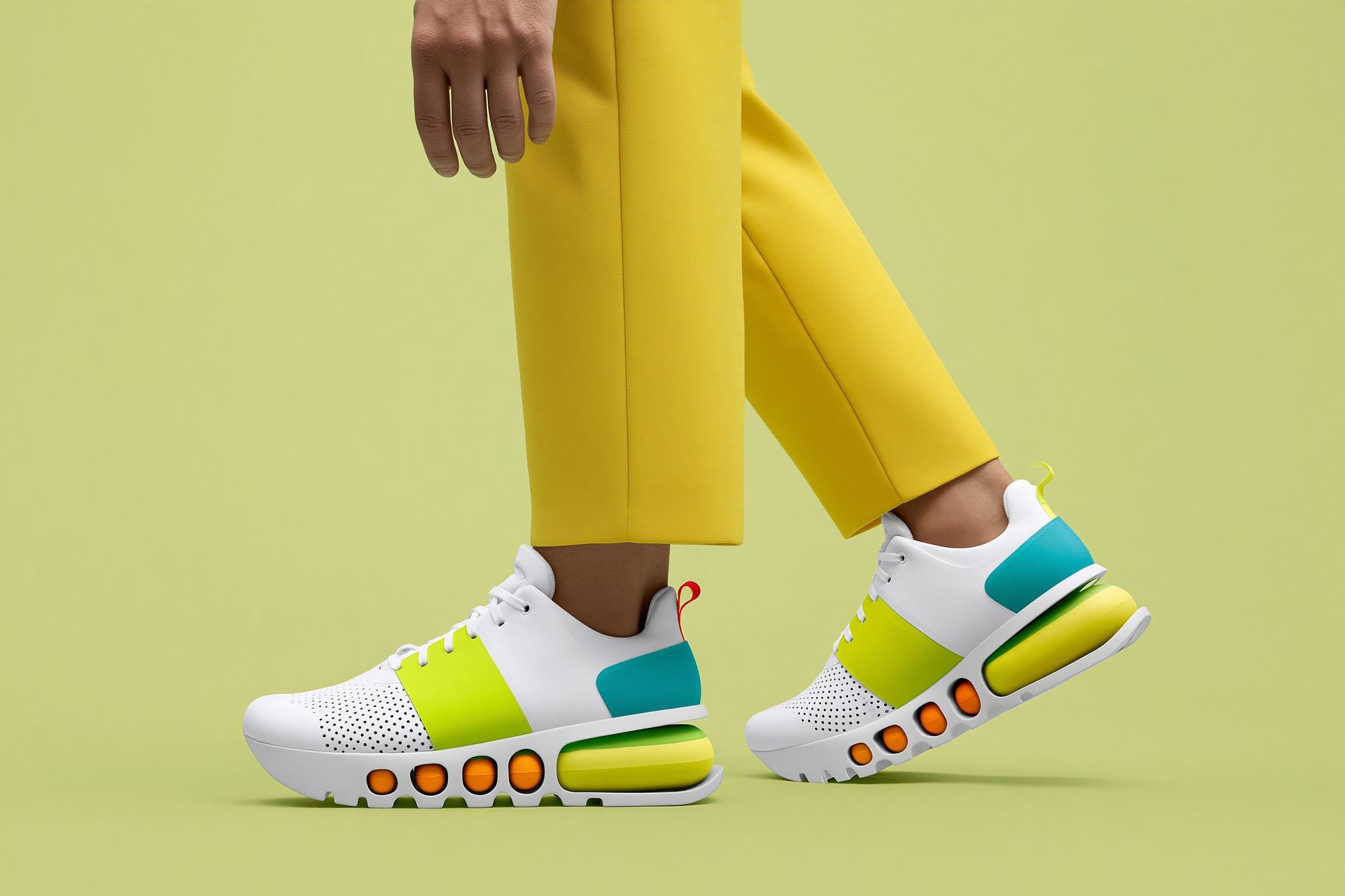 Colorblock Sneakers Fashion Poster. poster — fashion art