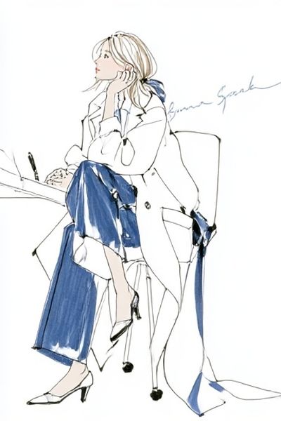 Fashion Sketch Woman Poster. poster