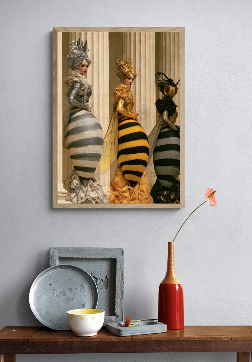 Bee Couture Fashion Poster. — room view 3