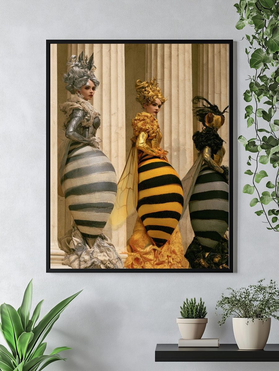 Bee Couture Fashion Poster. — room view 4